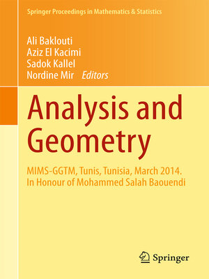 cover image of Analysis and Geometry
